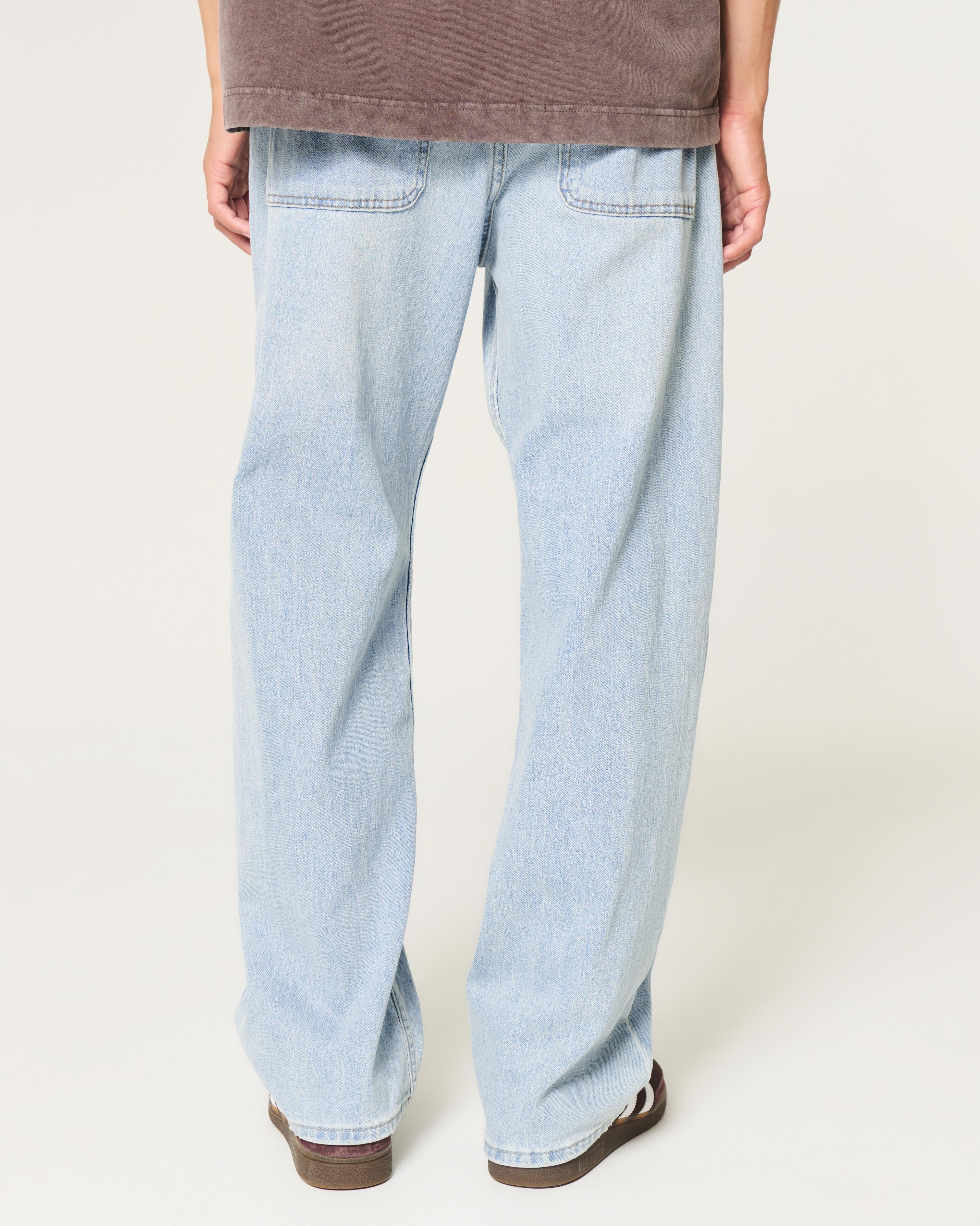 Light Wash Baggy Jeans Product Image