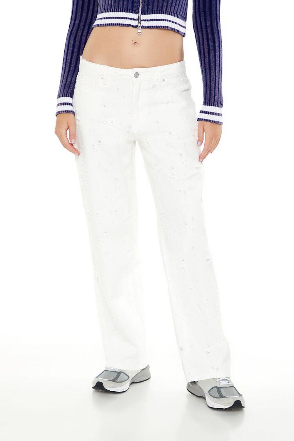 Twill Mid-Rise Pants | Forever 21 Product Image