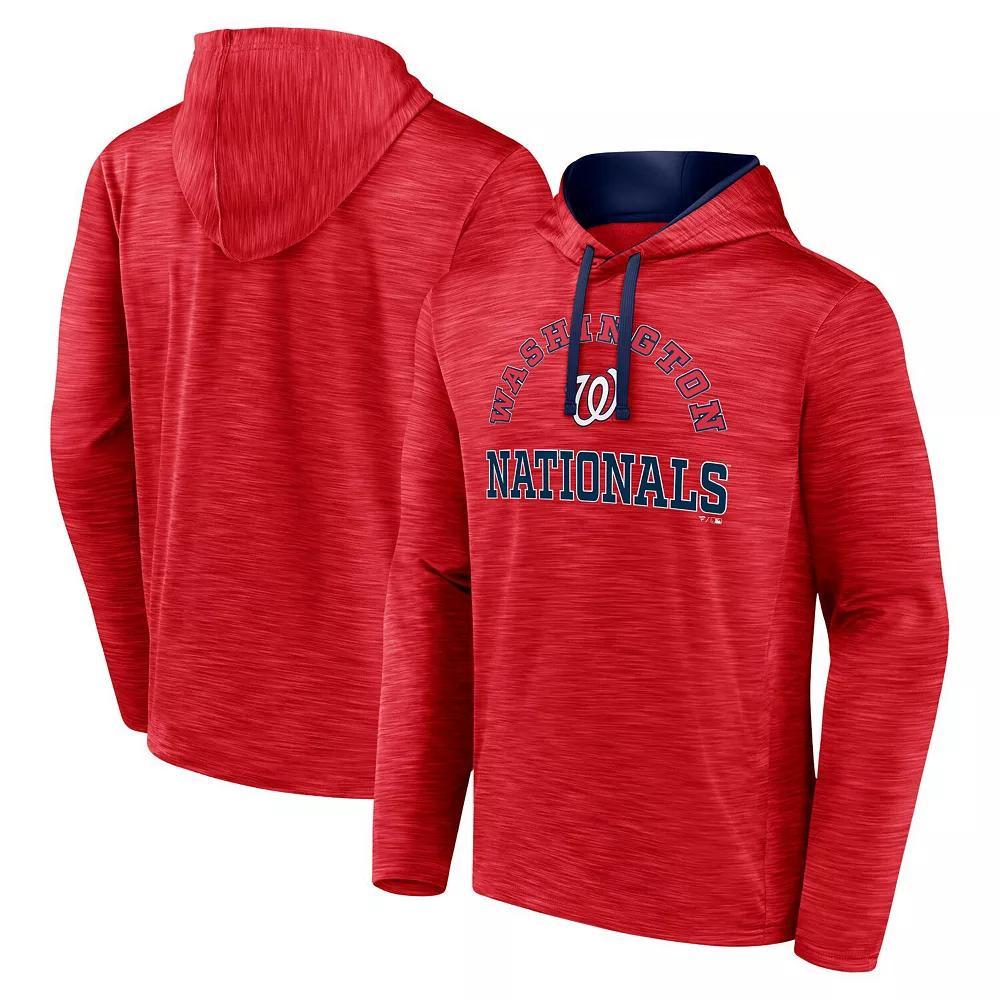 Men's Fanatics Branded  Red Washington Nationals Seven Games Pullover Hoodie, Size: 4XL Product Image