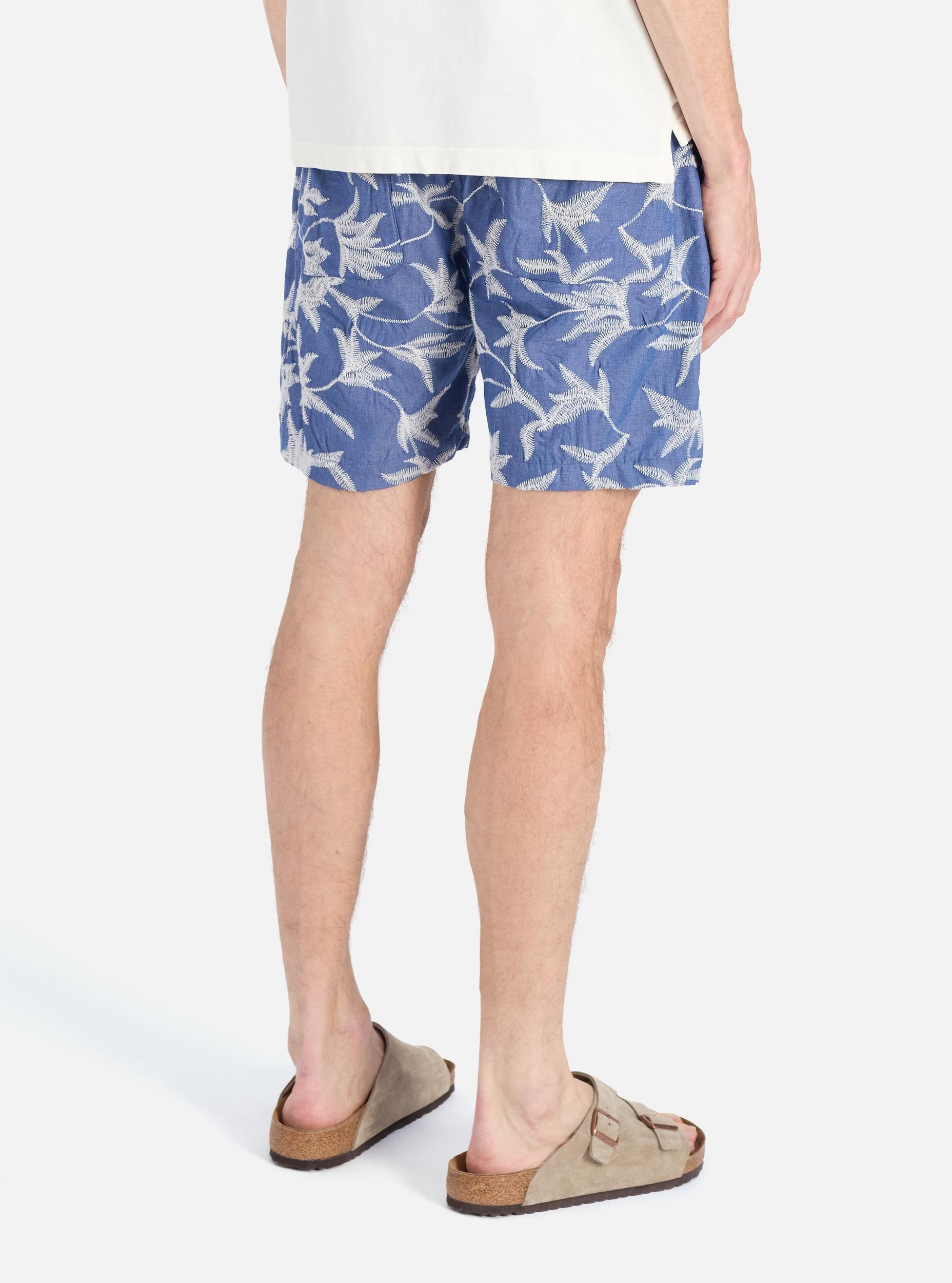 Indigo Summer Jungle Cotton Simple Short Product Image