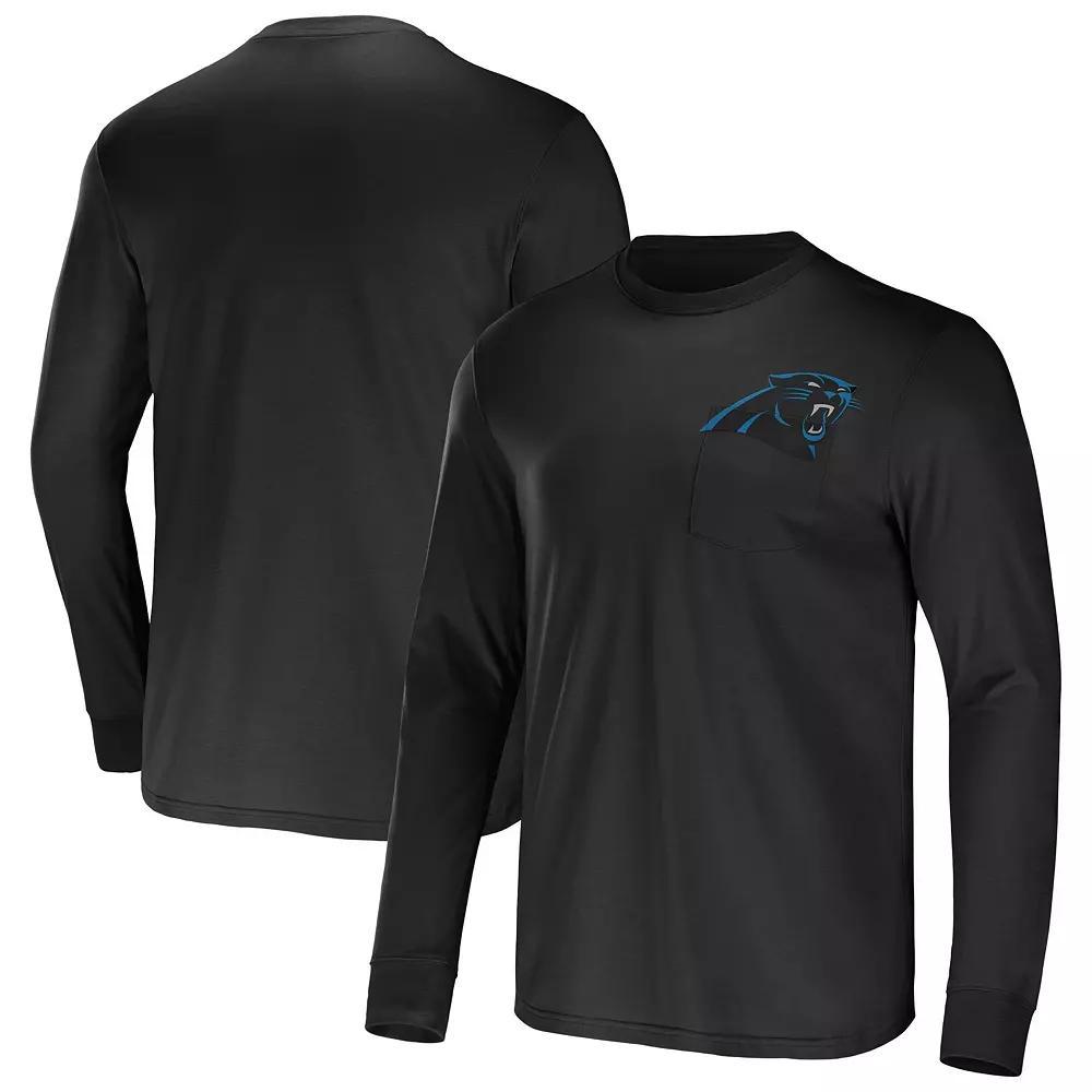 Men's NFL x Darius Rucker Collection by Fanatics Red Atlanta Falcons Team Long Sleeve Pocket T-Shirt,  Product Image