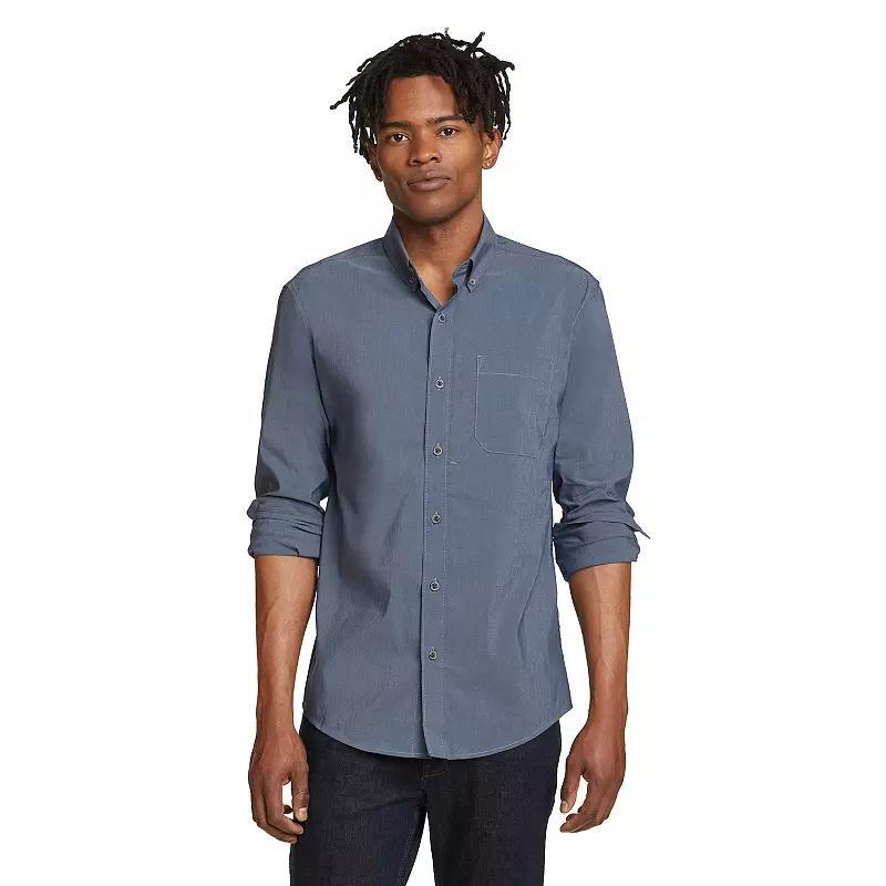 Men's Eddie Bauer UPF 50 Voyager Long Sleeve Button-Down Shirt,  Product Image