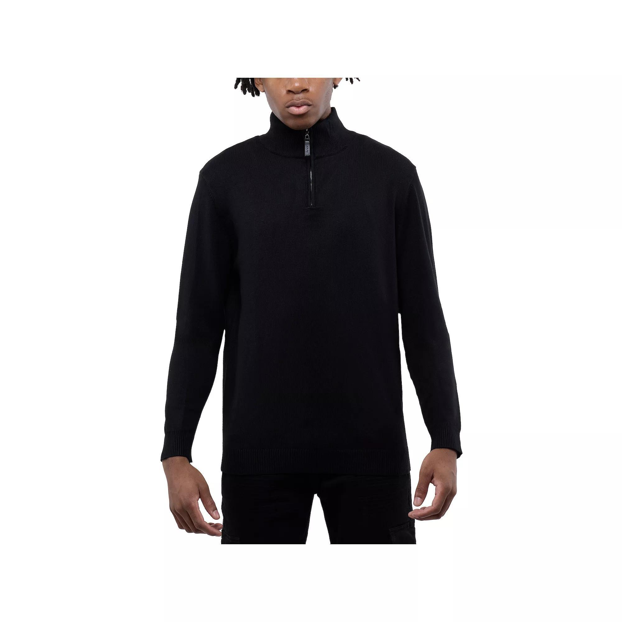 Men's Xray Quarter Zip Mockneck Sweater,  Product Image