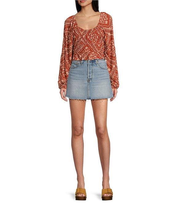 Rip Curl Soleil Long Sleeve Printed Cropped Top Product Image