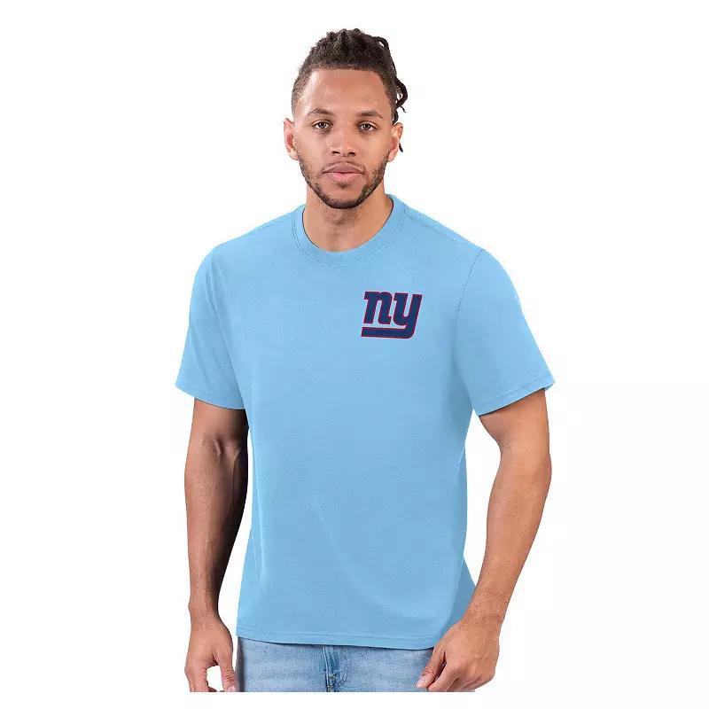 Men's Margaritaville Light Blue New York Giants Flip Flop T-Shirt, Size: Medium Product Image