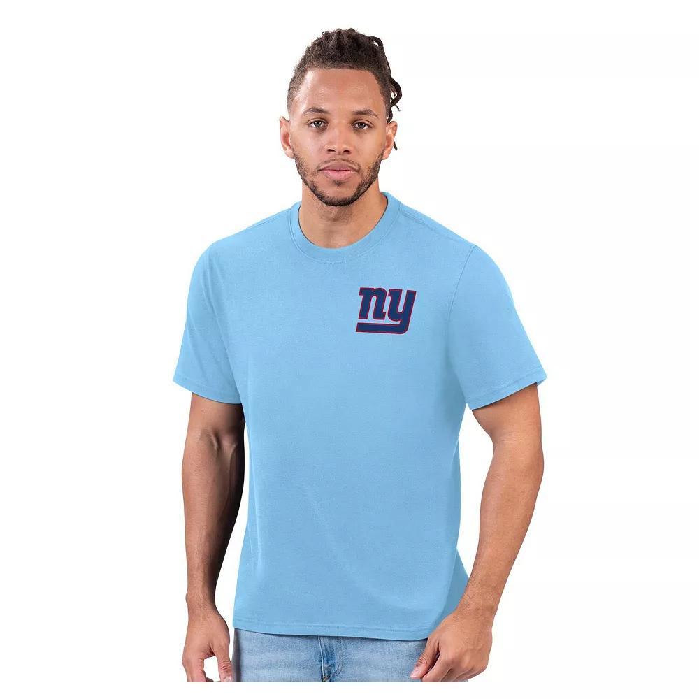Men's Margaritaville Light Blue New York Giants Flip Flop T-Shirt, Size: Medium Product Image