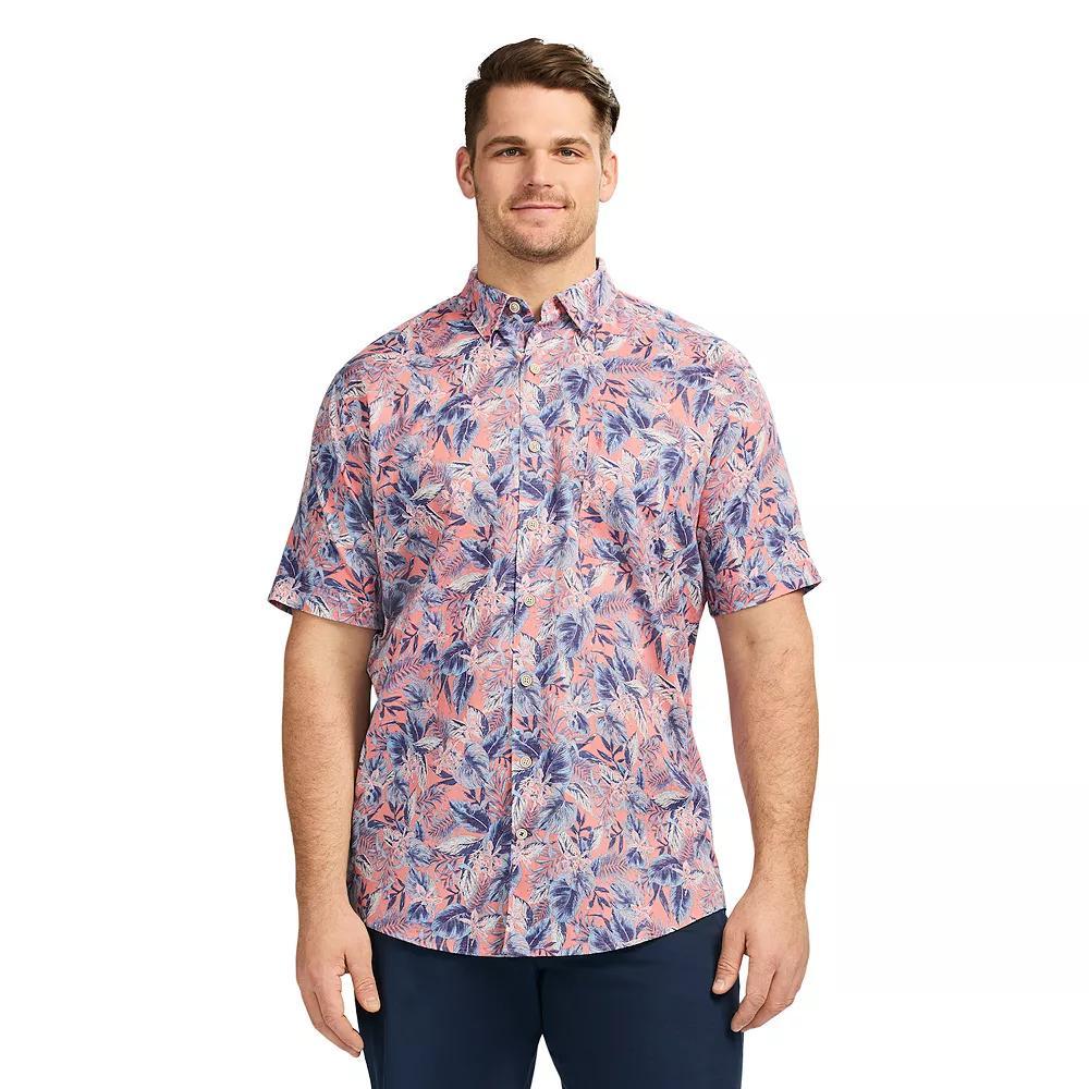 Big & Tall IZOD Dockside Short Sleeve Chambray, Men's,  Product Image