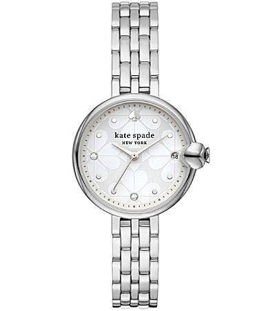 kate spade new york Womens Chelsea Park Silver-Tone Stainless Steel Watch 32mm, KSW9072 Product Image