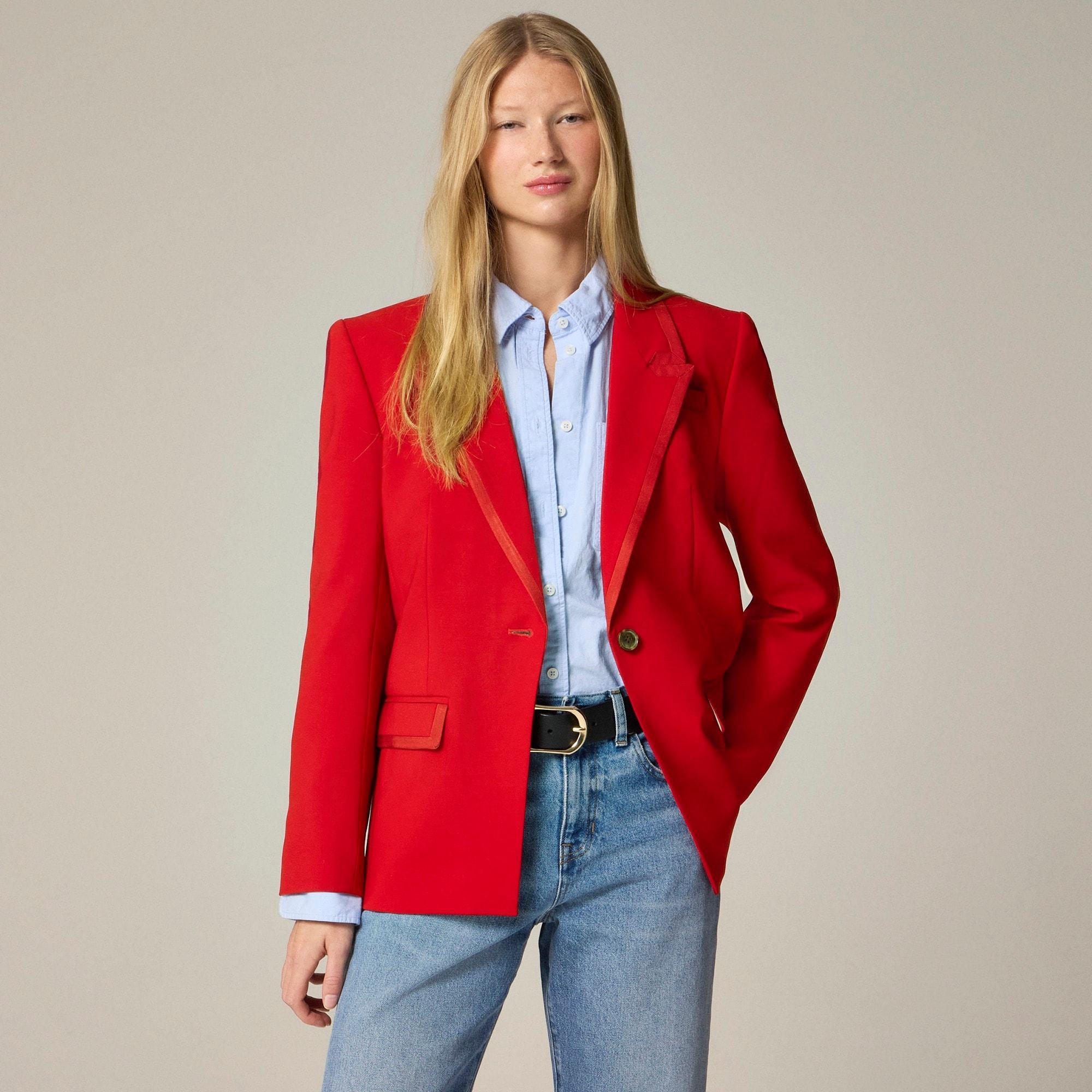 Vivienne blazer in Italian stretch merino wool blend Product Image