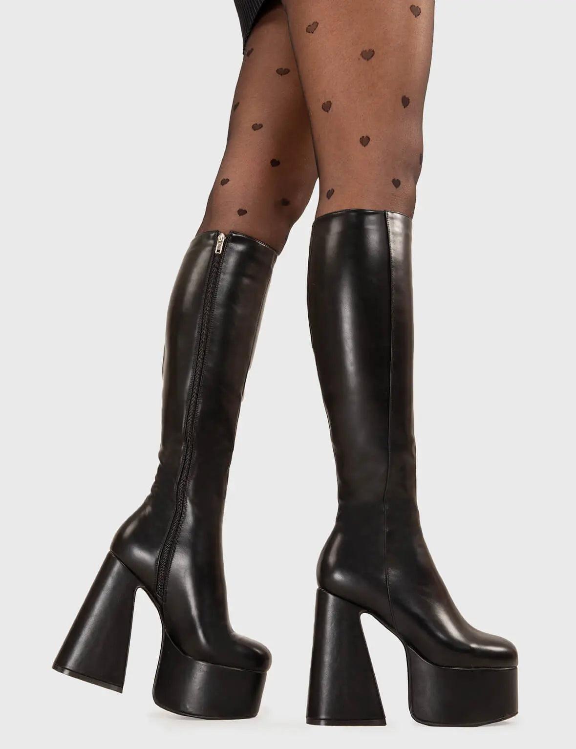 Hate You Platform Knee High Boots Product Image
