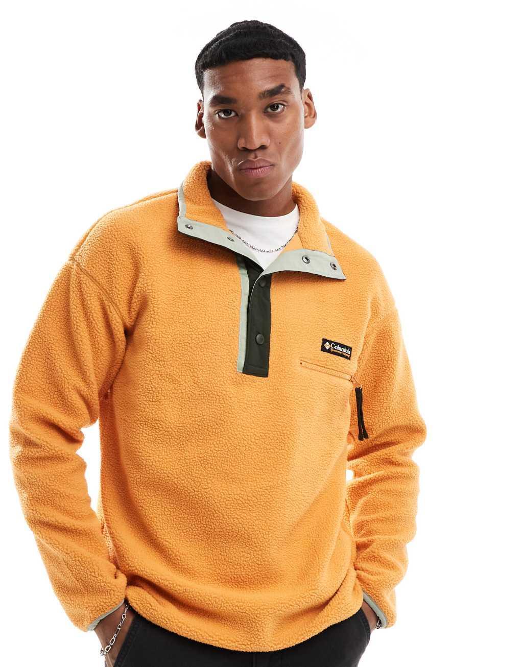 Columbia Helvetia II half snap fleece in orange Product Image