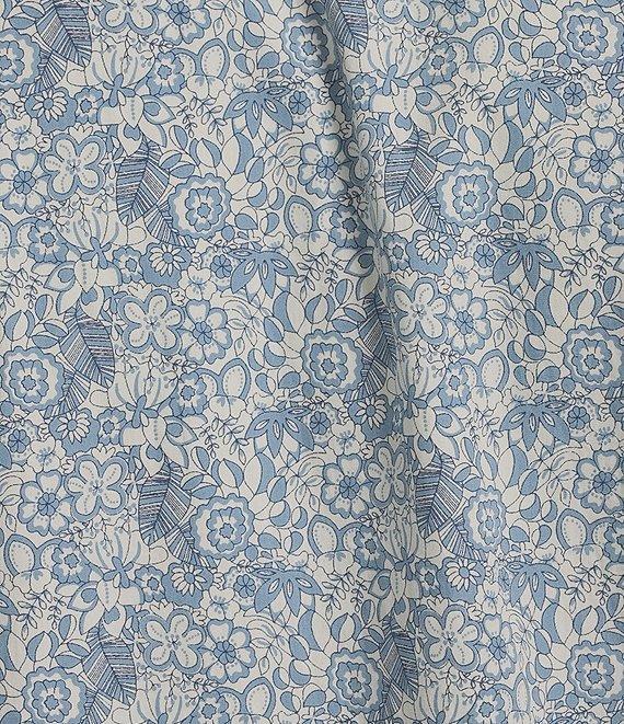 Cremieux Blue Label Floral Print Poplin Short Sleeve Woven Shirt Product Image