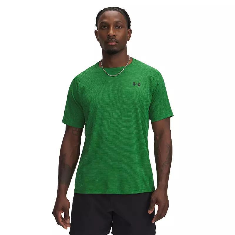Big & Tall Under Armour Tech™ Textured Short Sleeve Tee, Men's, Size: Large Tall, Multi Kelly Green Product Image