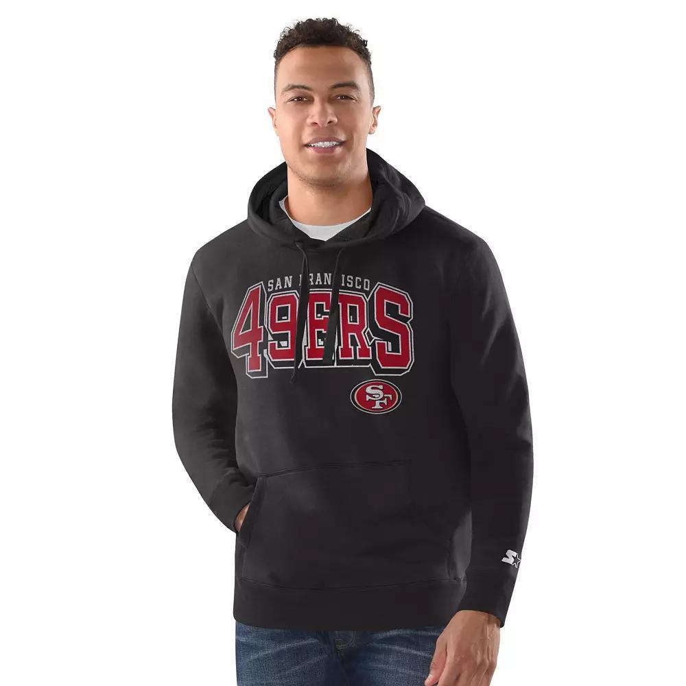 Men's Starter Charcoal San Francisco 49ers Vintage Pullover Hoodie, Size: Large Product Image