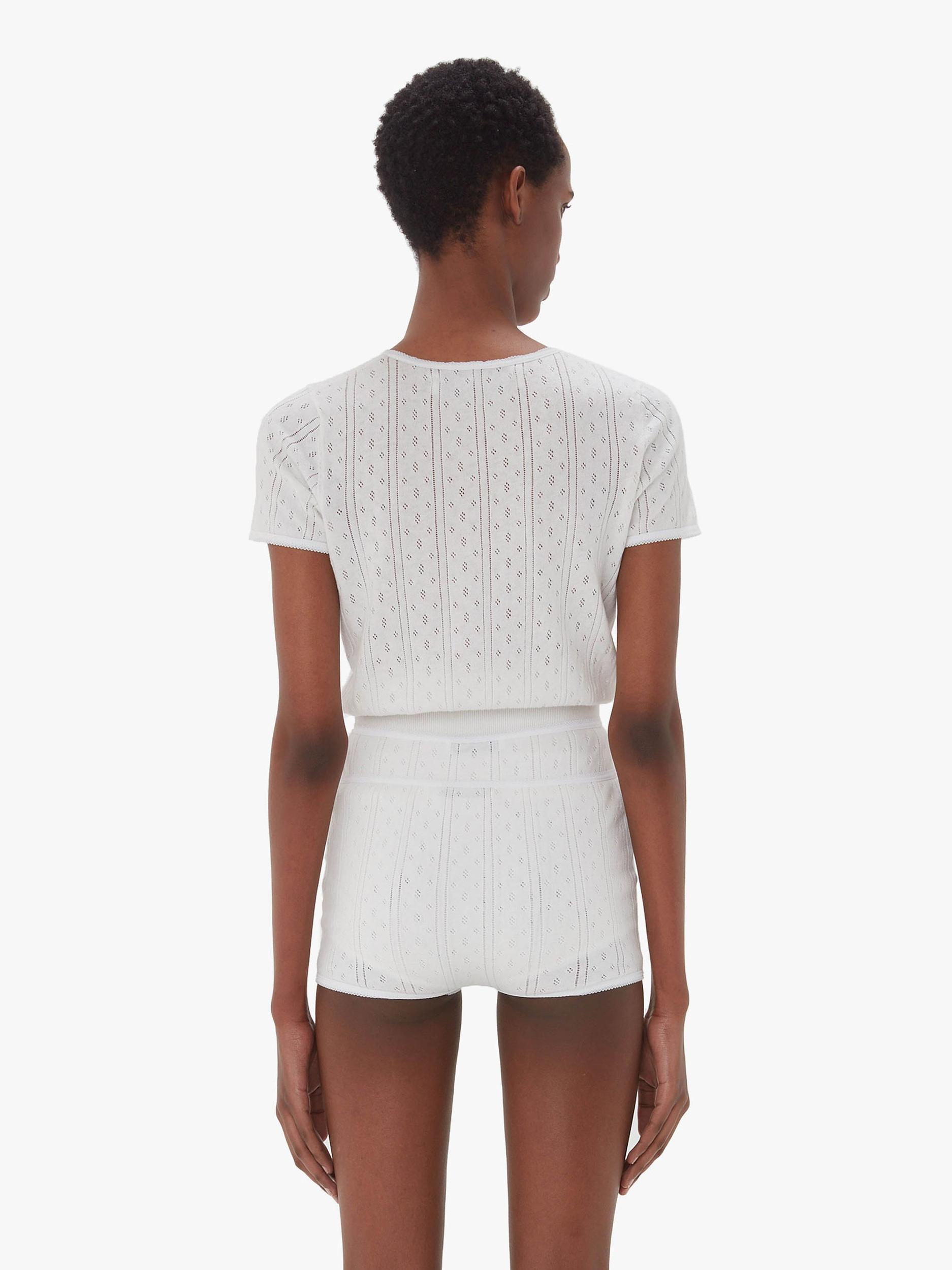 POINTELLE CAP SLEEVE TOP Product Image