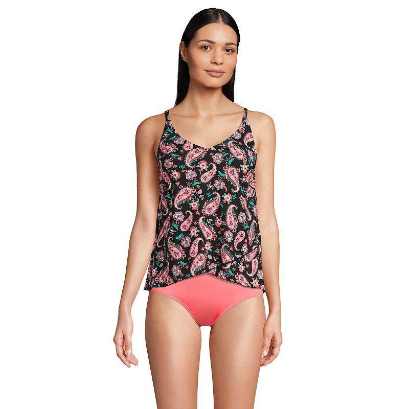 Womens Lands End DDD-Cup Chlorine Resistant Tulip Hem Tankini Swim Top Product Image
