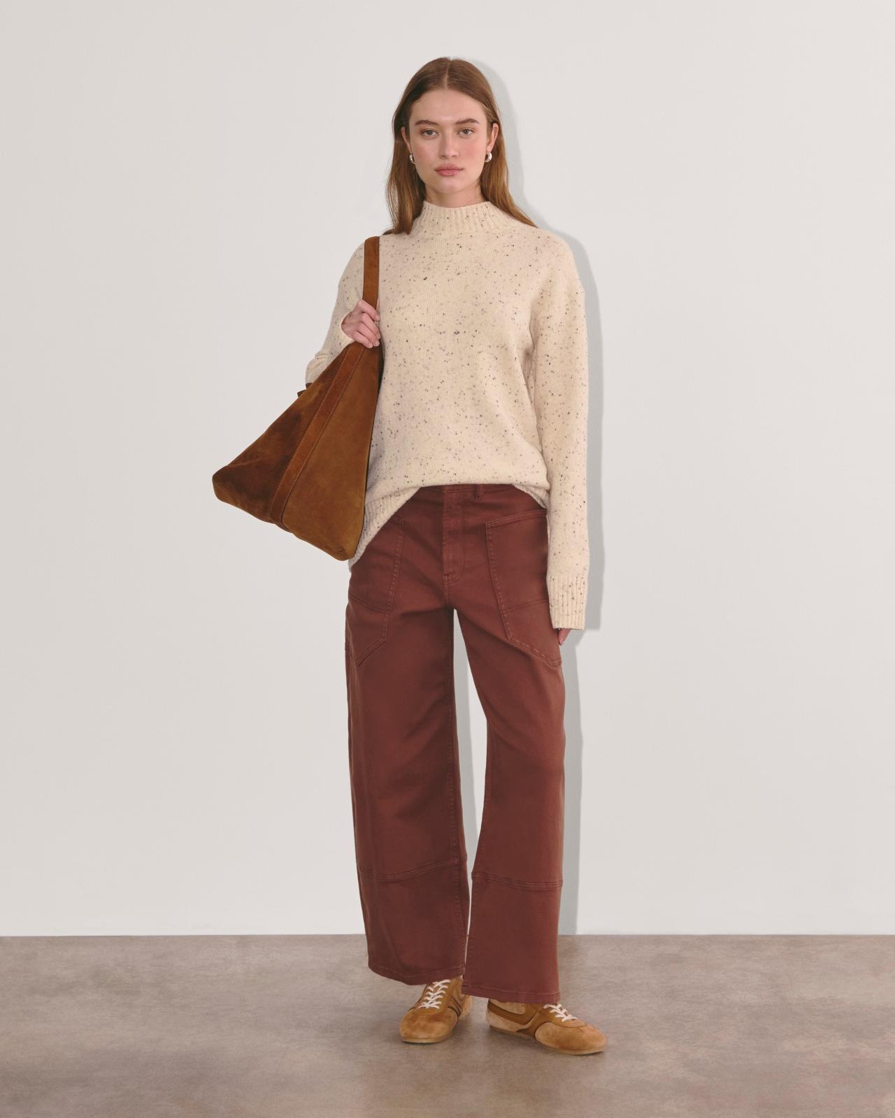 Womens Mockneck Sweater in Plush Cotton by Everlane Product Image