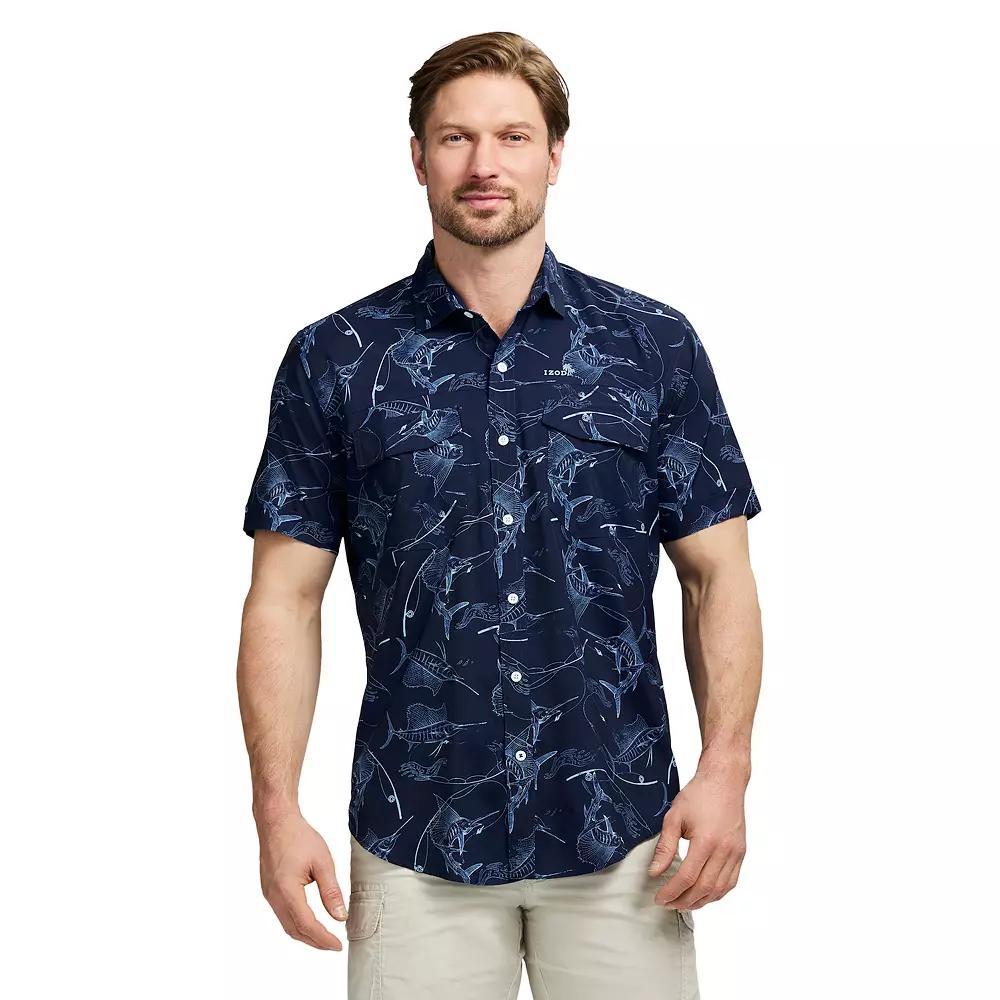 Men's IZOD Sunshield Performance Button Front Shirt,  Product Image