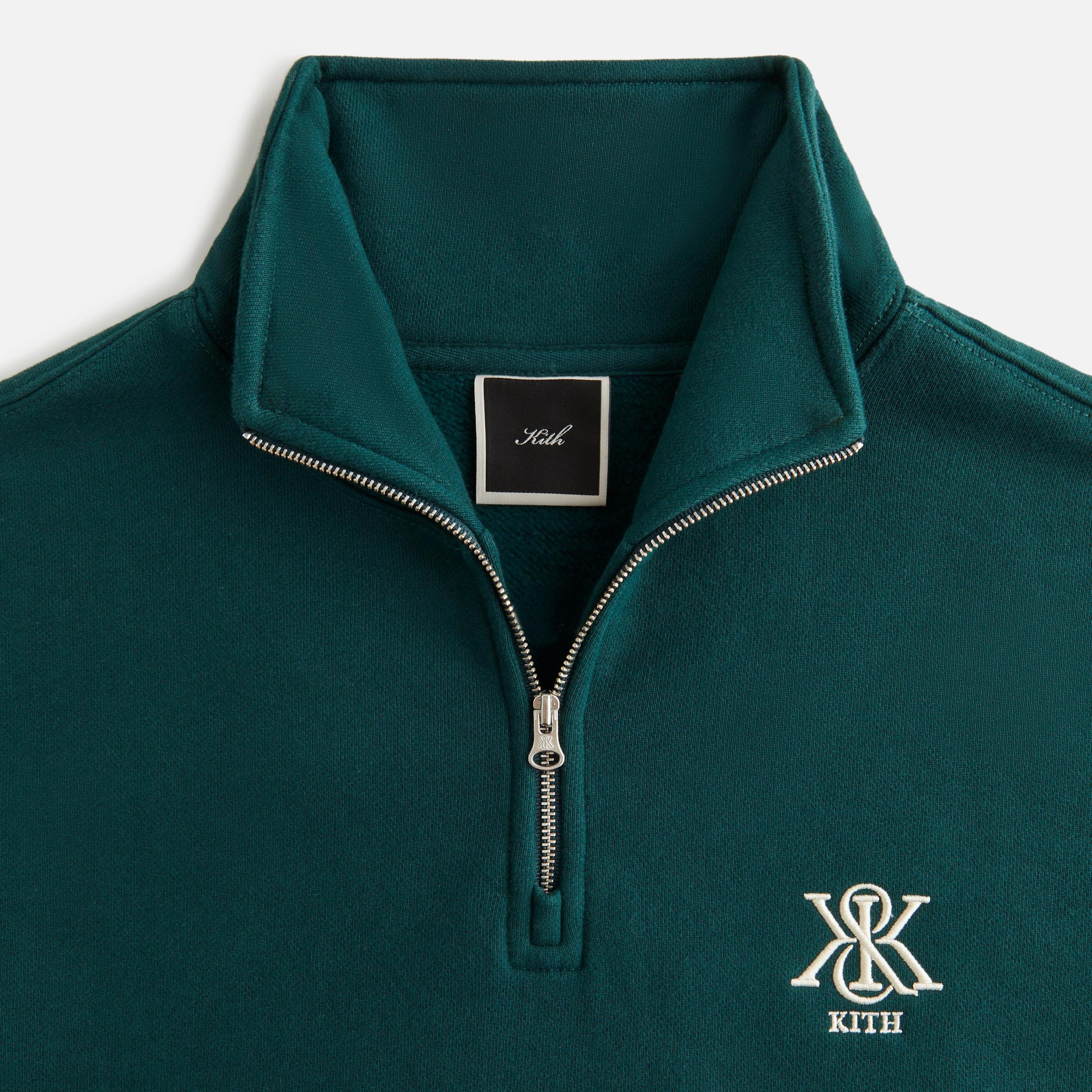 Kith Women Hunter III Crest Quarter Zip - Chronicle Female Product Image
