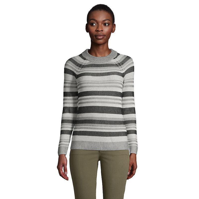 Womens Lands End Drifter Shaker Crewneck Sweater Product Image