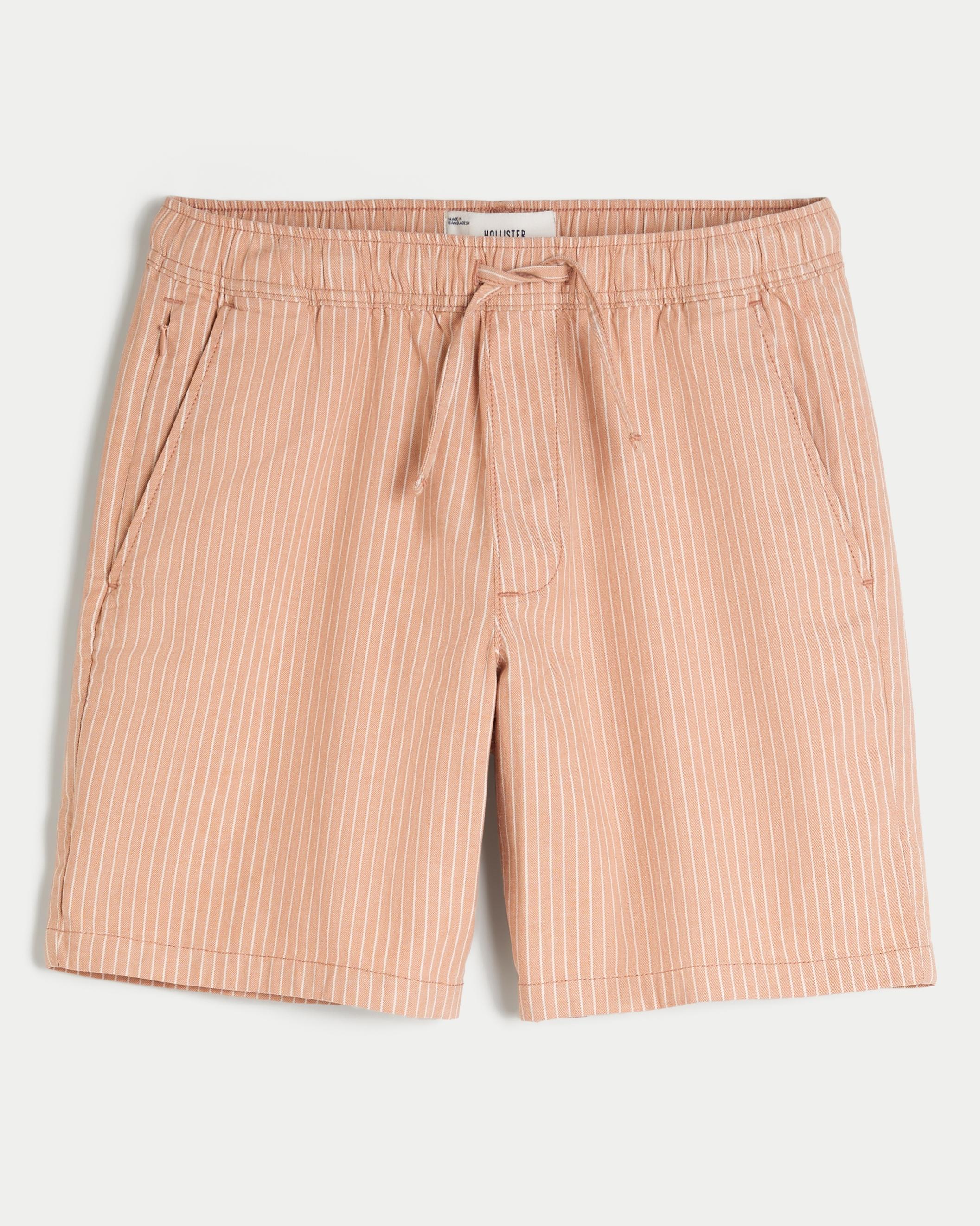 Flex-Waist Linen-Blend Pull-On Shorts 8” Product Image