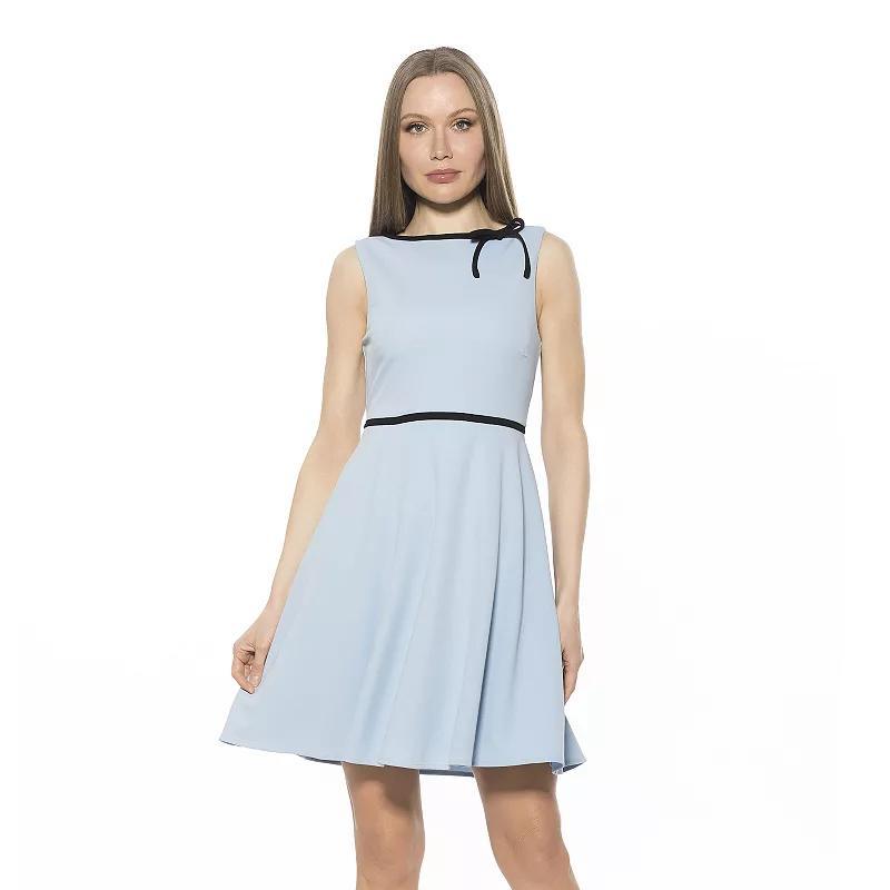 Women's ALEXIA ADMOR Ida Crewneck Fit And Flare Dress,  Product Image