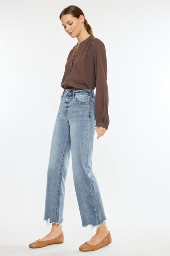 Slim Wide Leg Jeans Product Image
