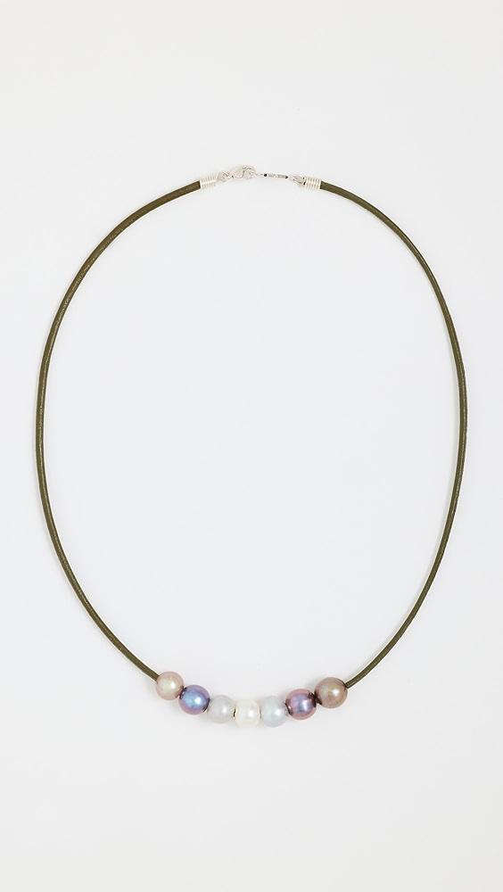 Chan Luu Leather Chord Necklace with Pearl Mix | Shopbop Product Image