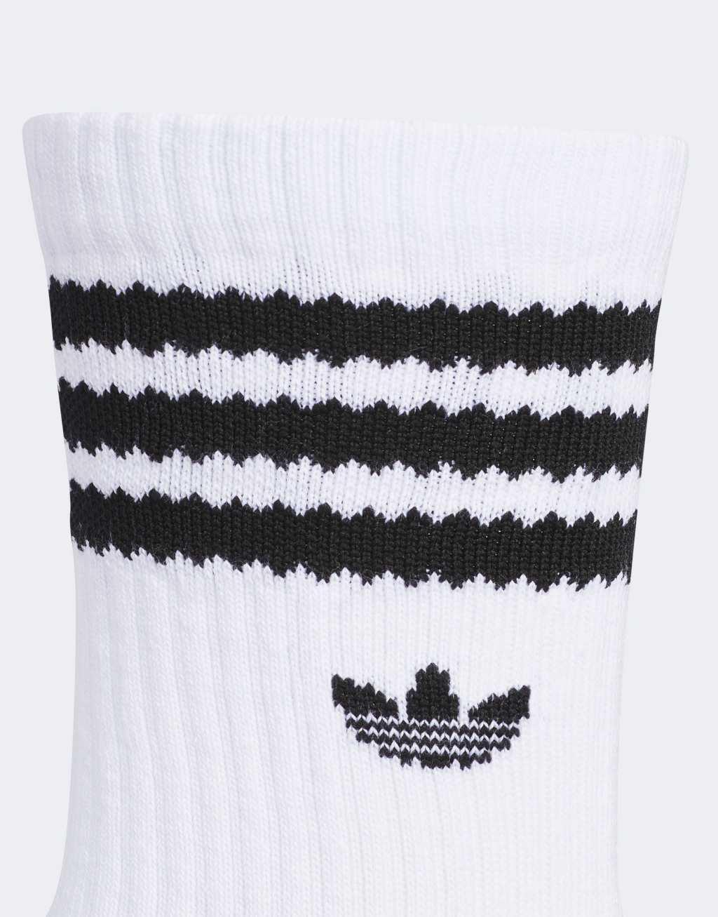 adidas Originals Roller 3 pack crew socks in gray multi Product Image