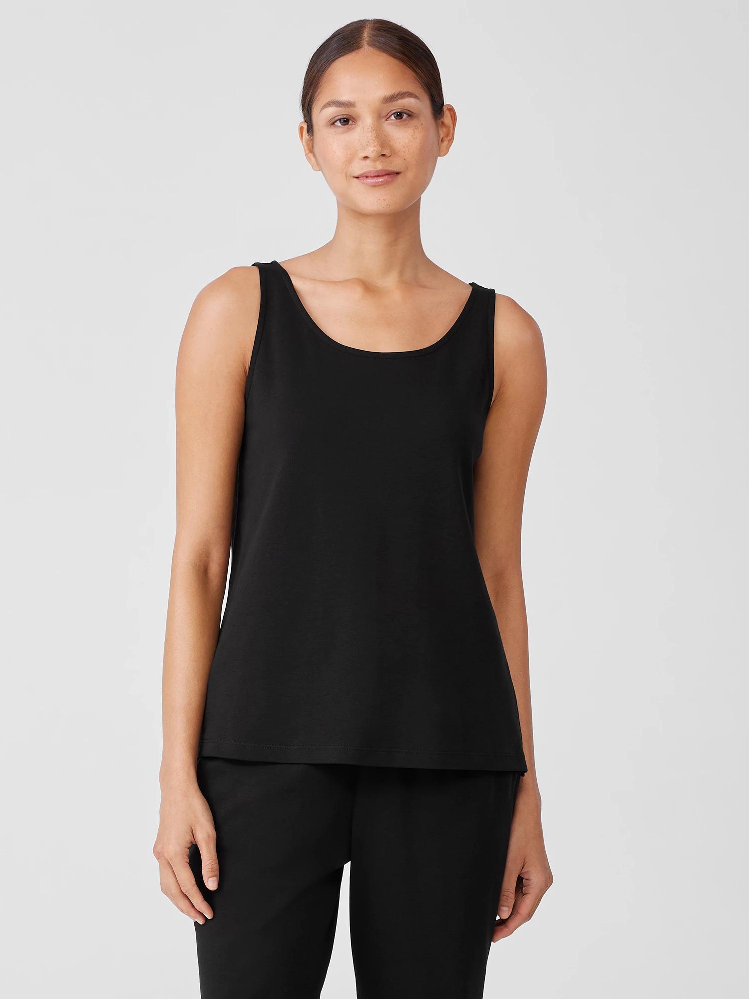 Organic Cotton Interlock Scoop Neck Sleep Tank Product Image