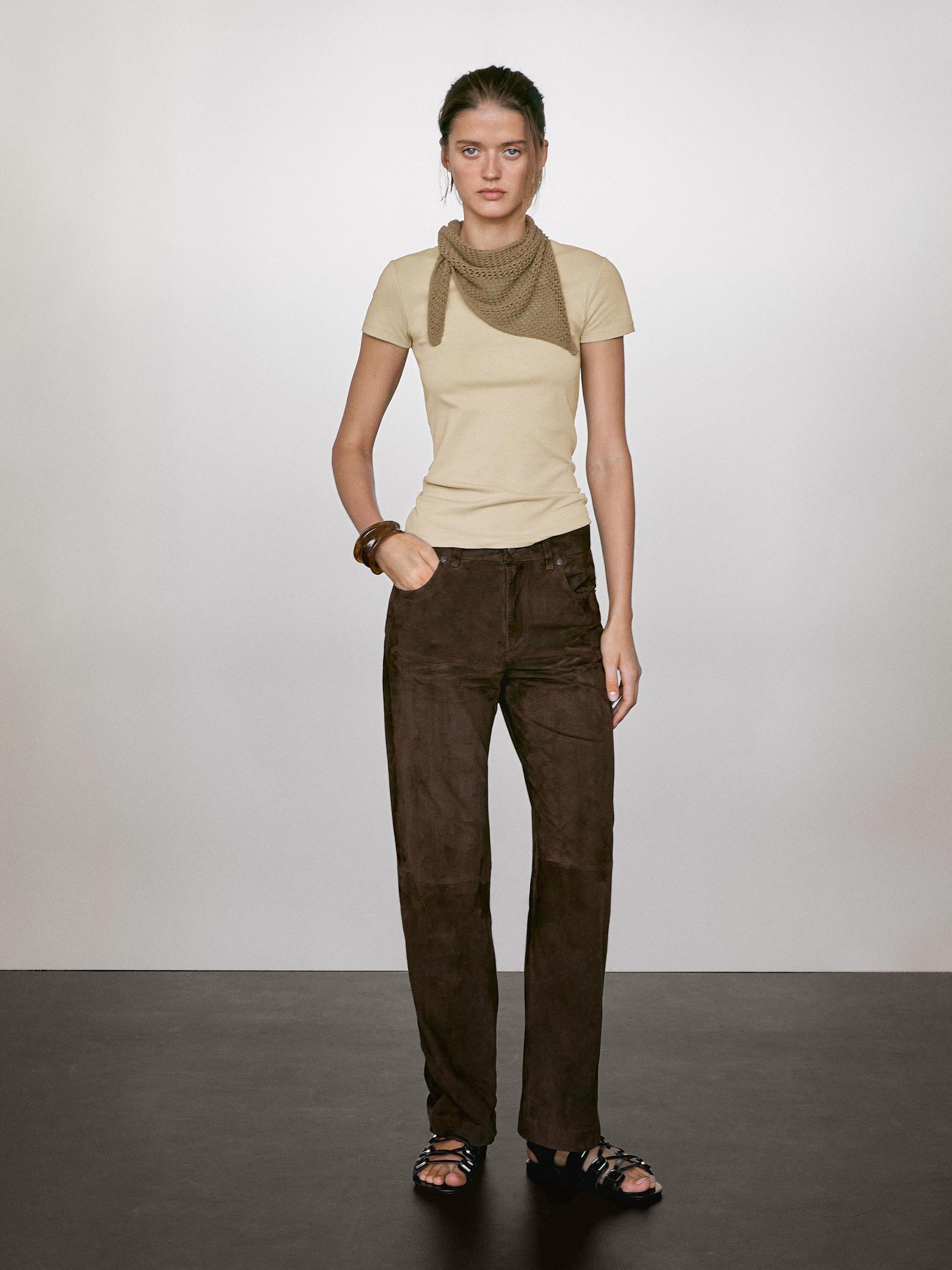 Short sleeve cotton blend T-shirt Product Image