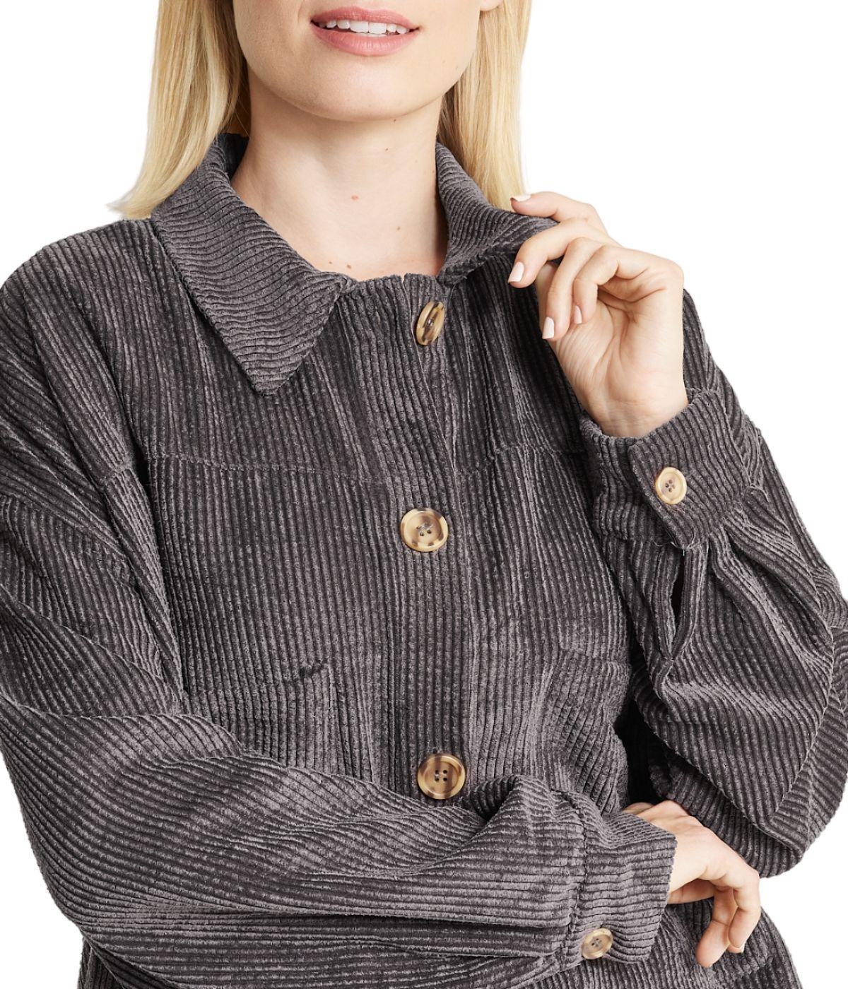 Velvet Corduroy Shacket Product Image