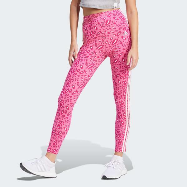 Essentials 3-Stripes Animal Print Leggings Product Image