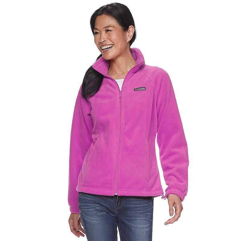 Women's Columbia Benton Springs Zip-Front Fleece Jacket, Size: Medium, Black Product Image