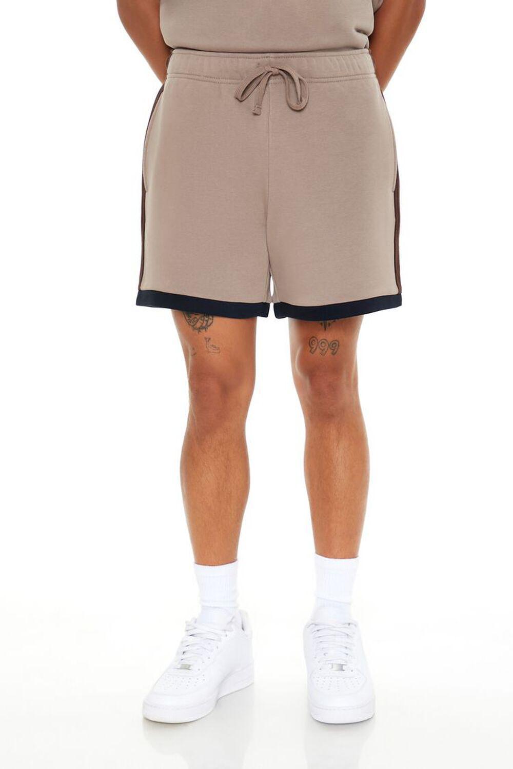 French Terry Colorblock Shorts | Forever 21 Product Image