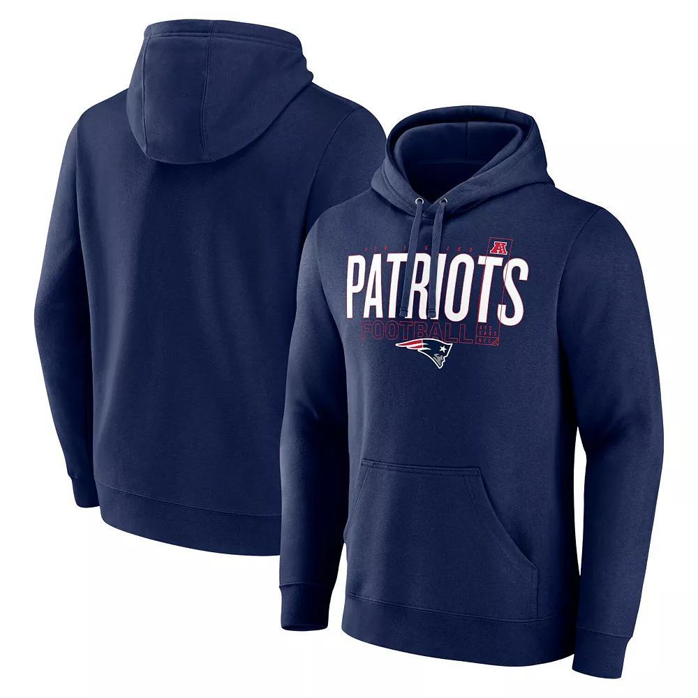Men's Fanatics Navy New England Patriots Pylon Outline Pullover Hoodie,  Product Image