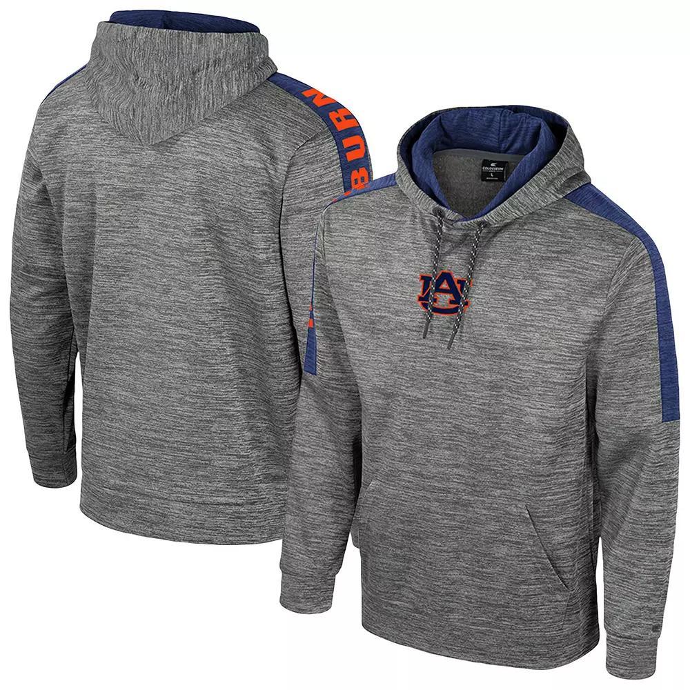 Men's Colosseum Heather Gray Auburn Tigers Dozer Pullover Hoodie,  Product Image