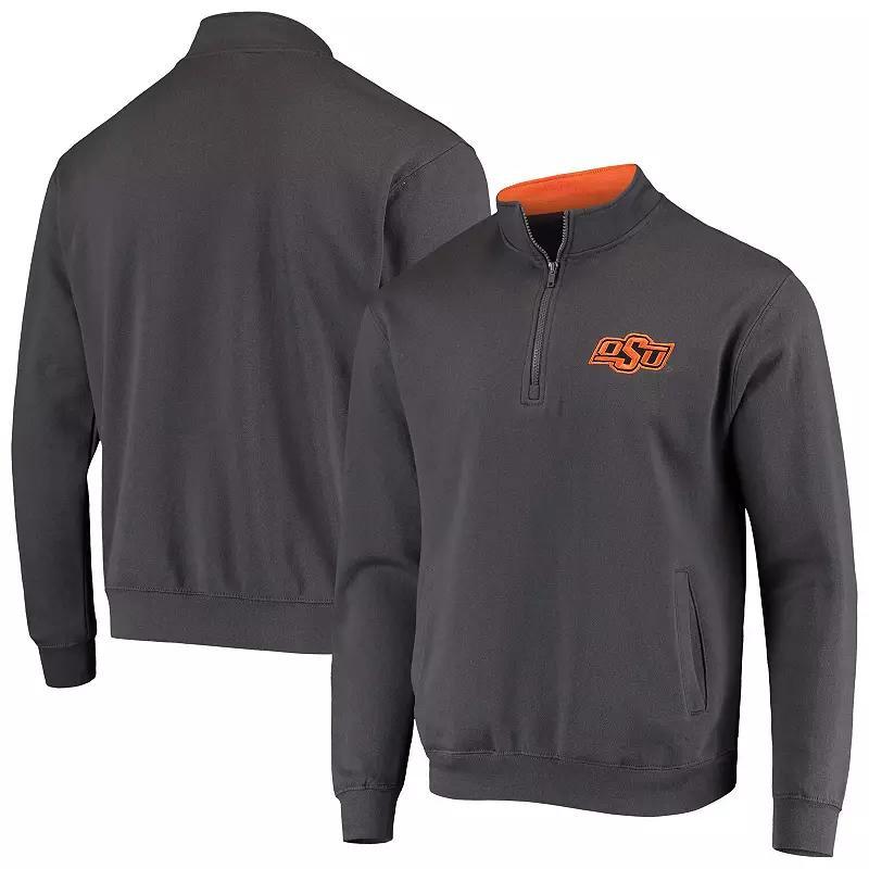 Mens Colosseum Charcoal Oklahoma State Cowboys Tortugas Logo Quarter-Zip Jacket Product Image