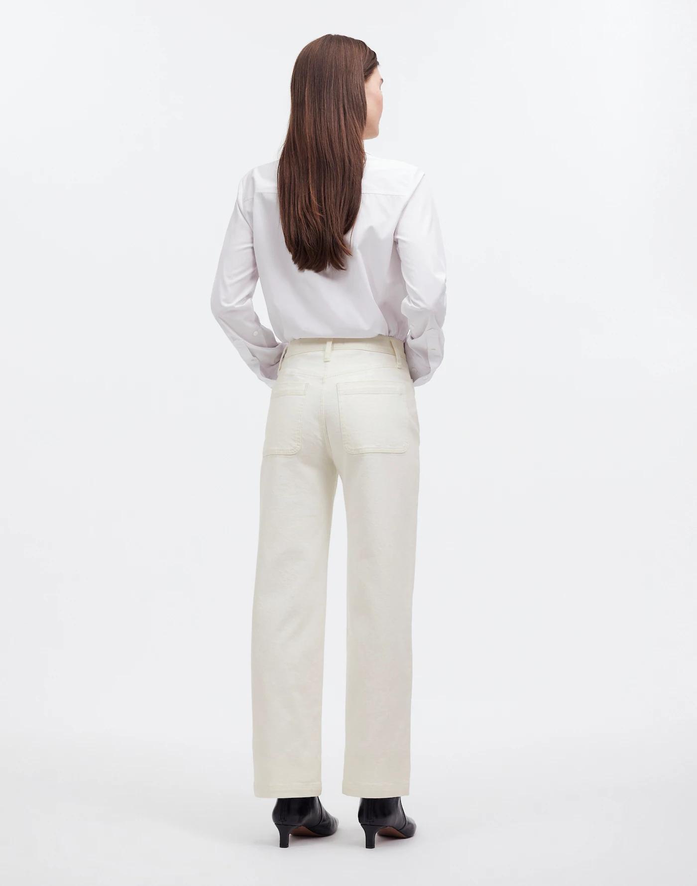 The Emmett Wide-Leg Full Length Jean: Patch Pocket Edition Product Image