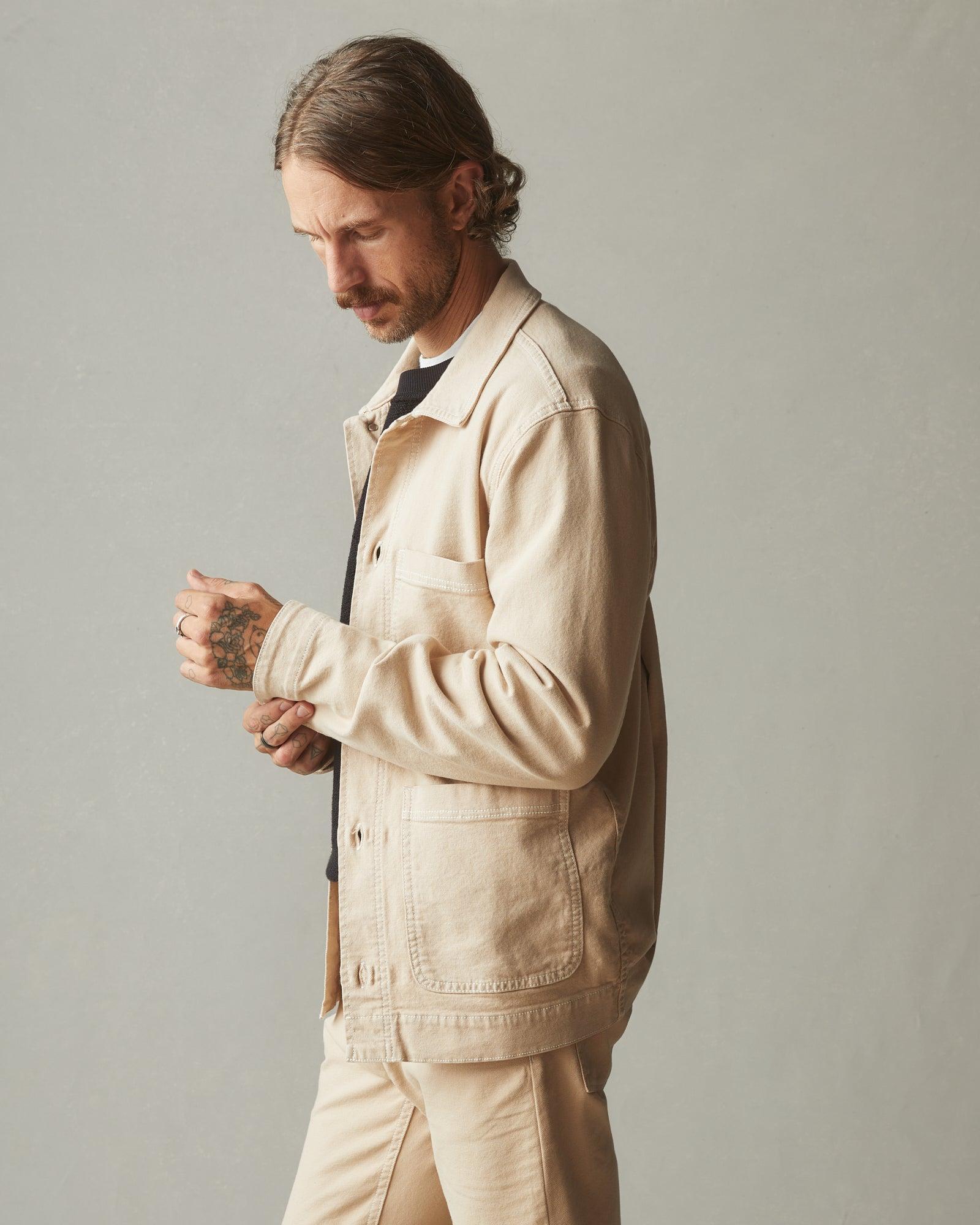 Roughneck Chore Jacket - Contrast Stitch - Toasted Sesame Male Product Image