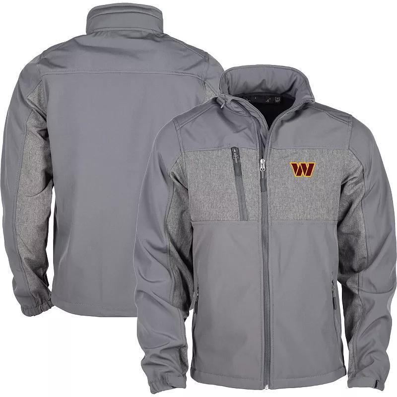 Mens Dunbrooke Graphite Washington Commanders Zephyr Softshell Full-Zip Jacket Product Image