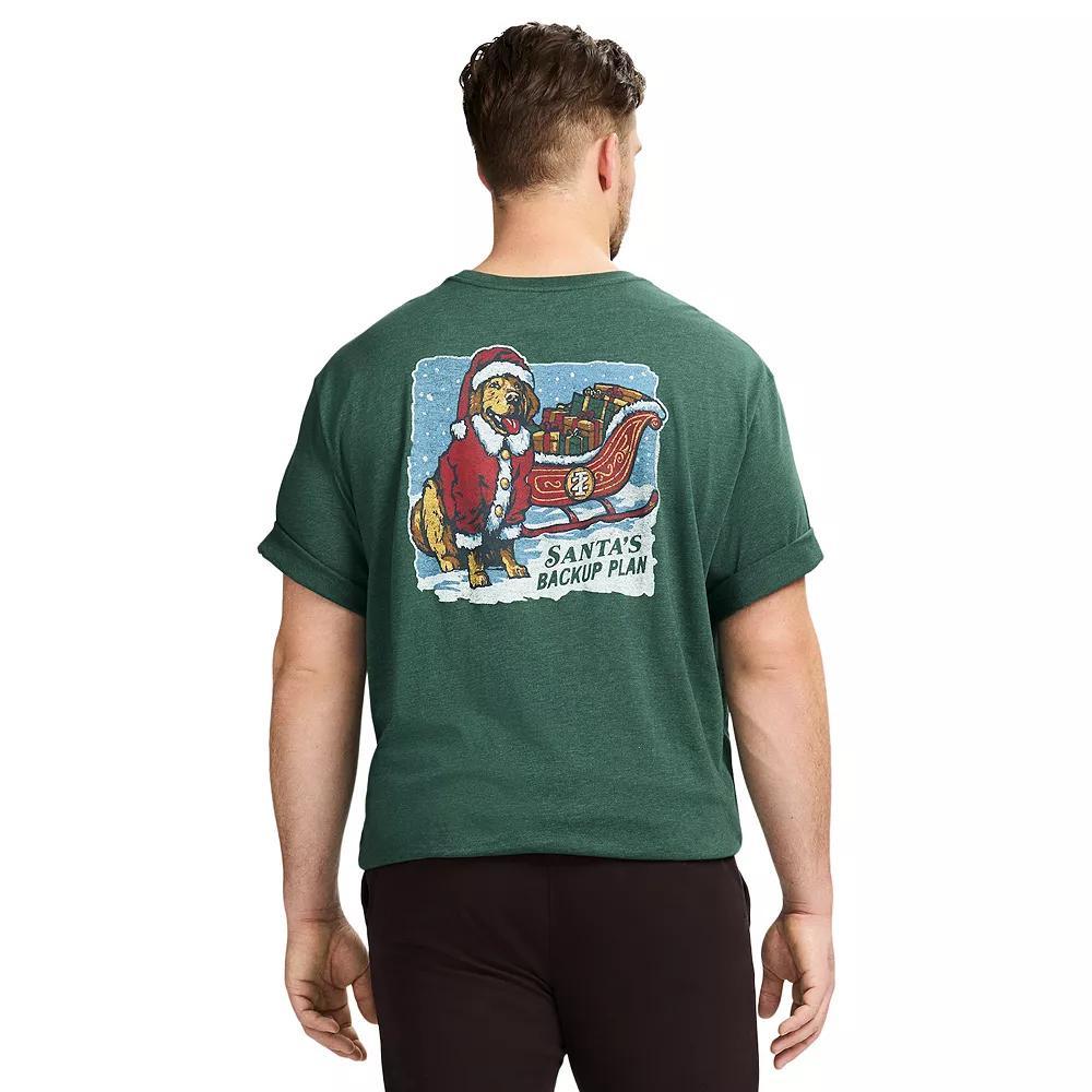 Big & Tall IZOD Saltwater Soft Wash Short Sleeve Graphic Tee, Men's, Size: Large Tall, Santas Backup Product Image