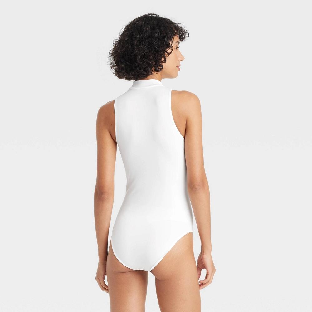 Womens Seamless Bodysuit - A New Day White XS Product Image