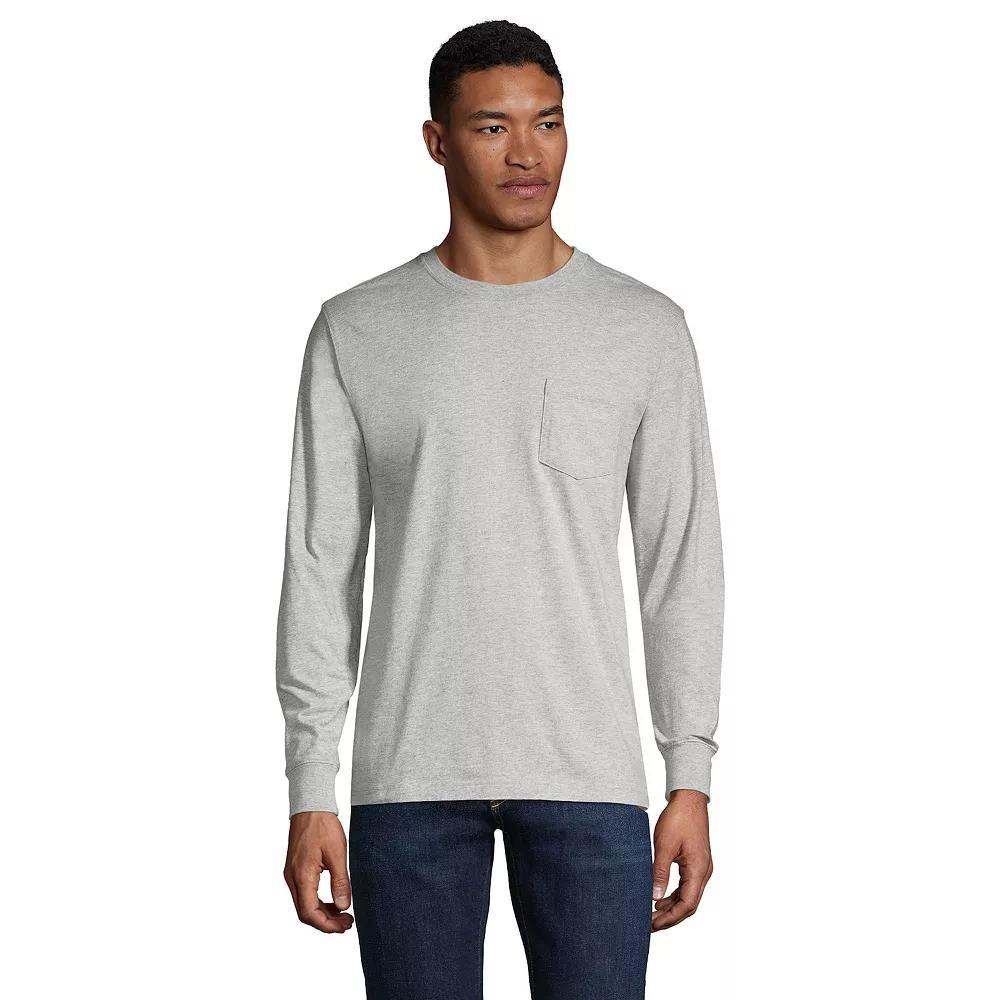 Big & Tall Lands' End Super-T Pocket Tee, Men's,  Product Image