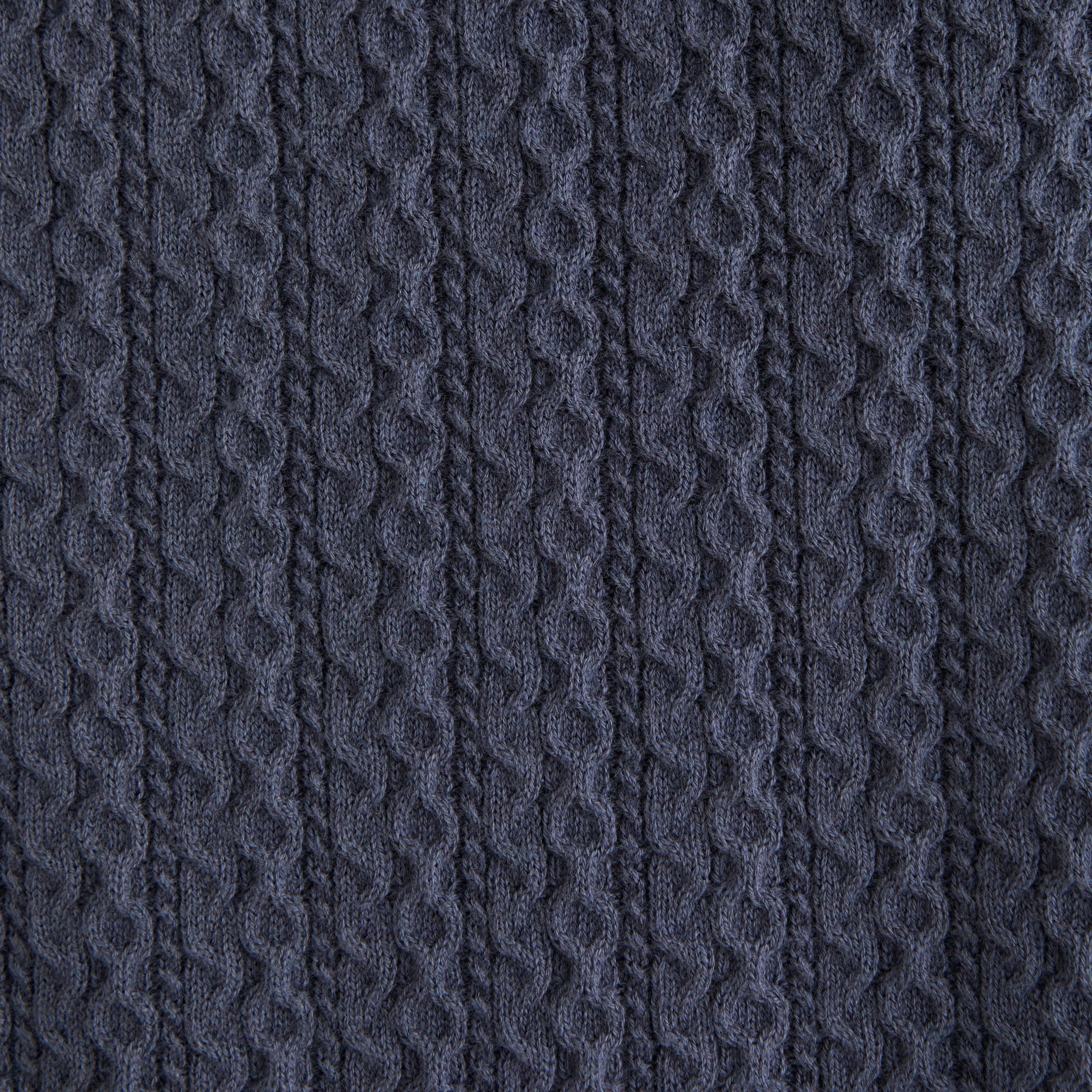 Cable Button-Through Sweater Polo Product Image