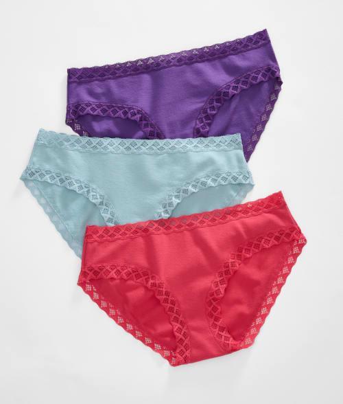 Three-Pack Bliss Cotton French-Cut Briefs Product Image