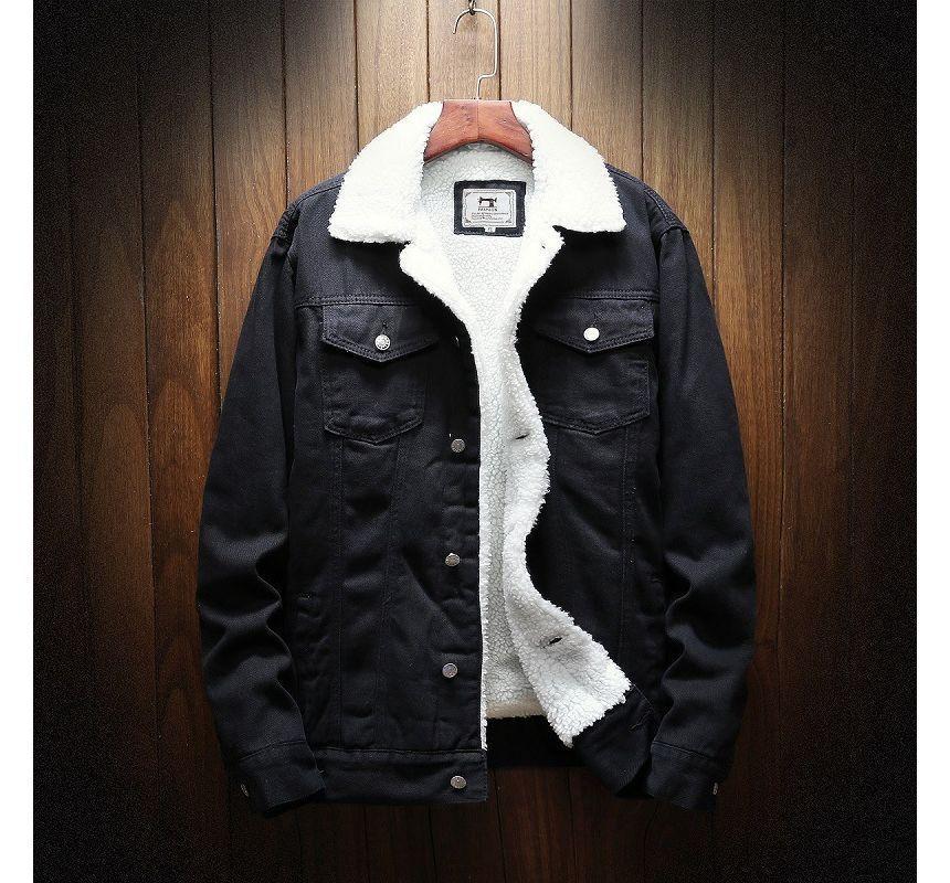 Fleece-Lined Denim Jacket Product Image