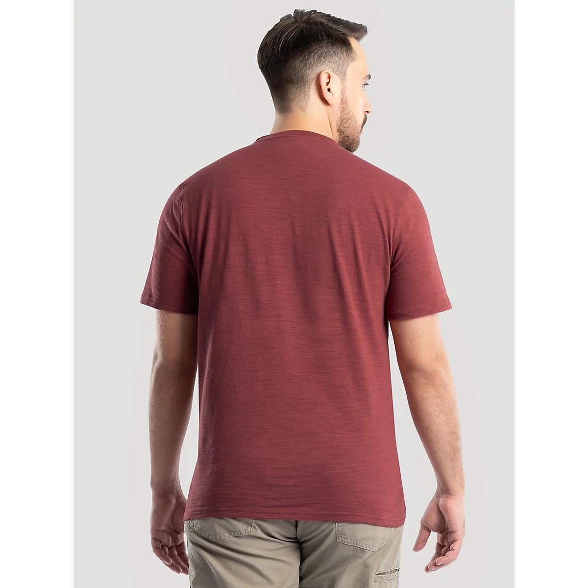 Men's Slub Knit Henley in Bright Product Image