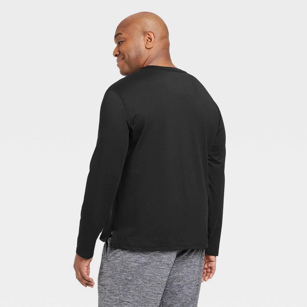 Mens Long Sleeve Performance T-Shirt - All In Motion Black L Product Image