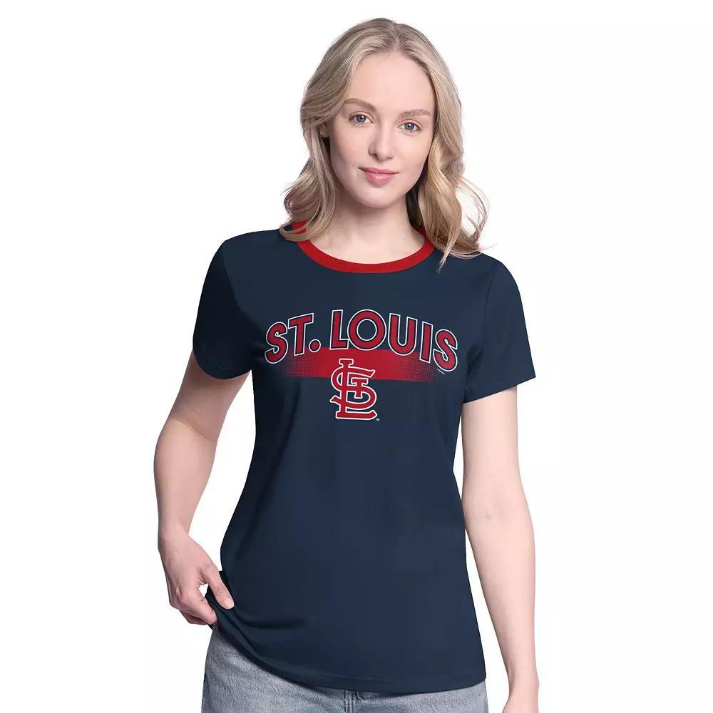 Women's G-III 4Her by Carl Banks  Navy St. Louis Cardinals Pitch T-Shirt, Size: Medium, Blue Product Image